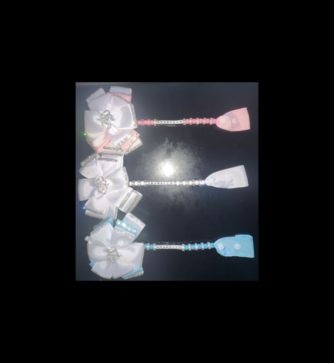 Triple Bow Dummy Clip