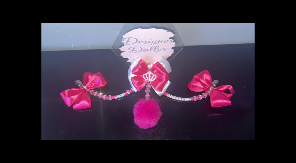 Triple Tier Pom Pom Pram Charm