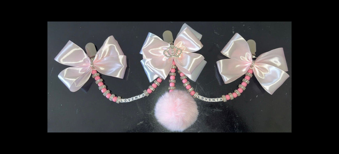 Triple Tier Pom Pom Pram Charm