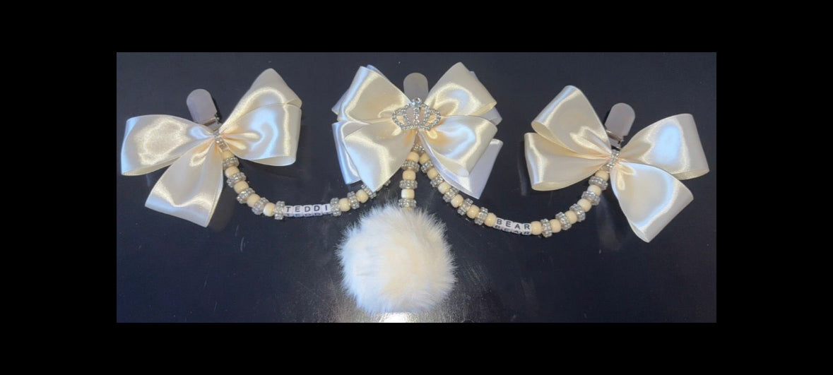Triple Tier Pom Pom Pram Charm