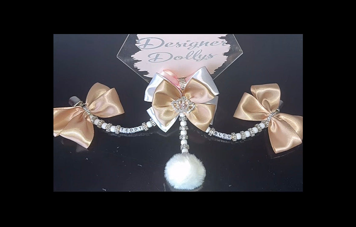 Triple Tier Pom Pom Pram Charm